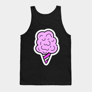 Cotton Candy // Line Art Sticker Tank Top